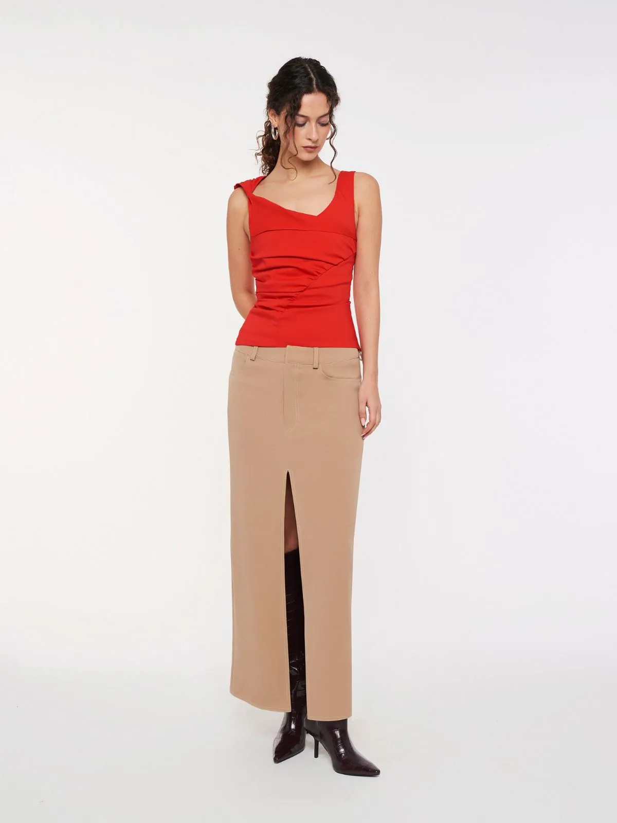 OLA top - scarlet
