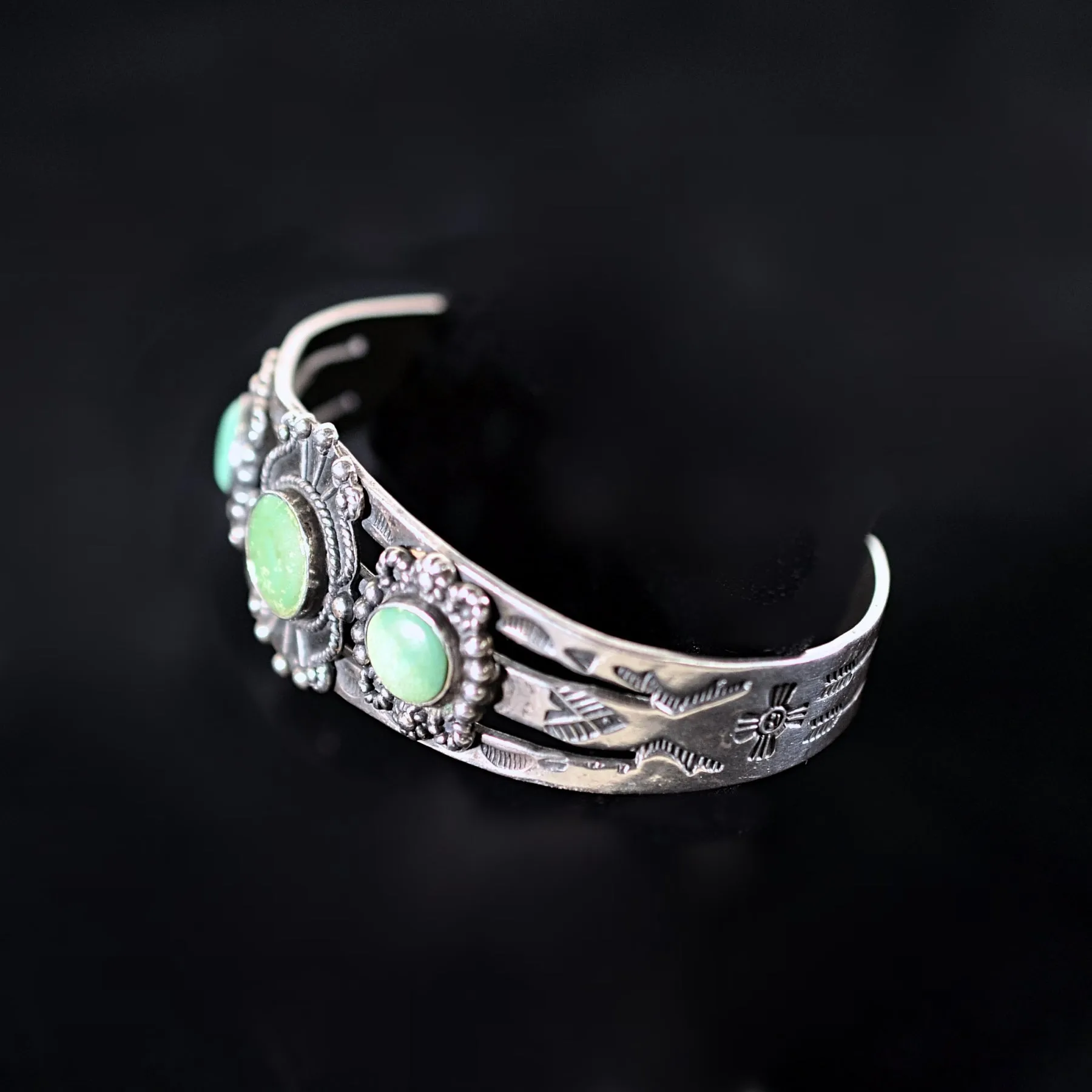 SOLD Vintage Fred Harvey Era Sterling Silver Bracelet, Maisels 29.3 Grams