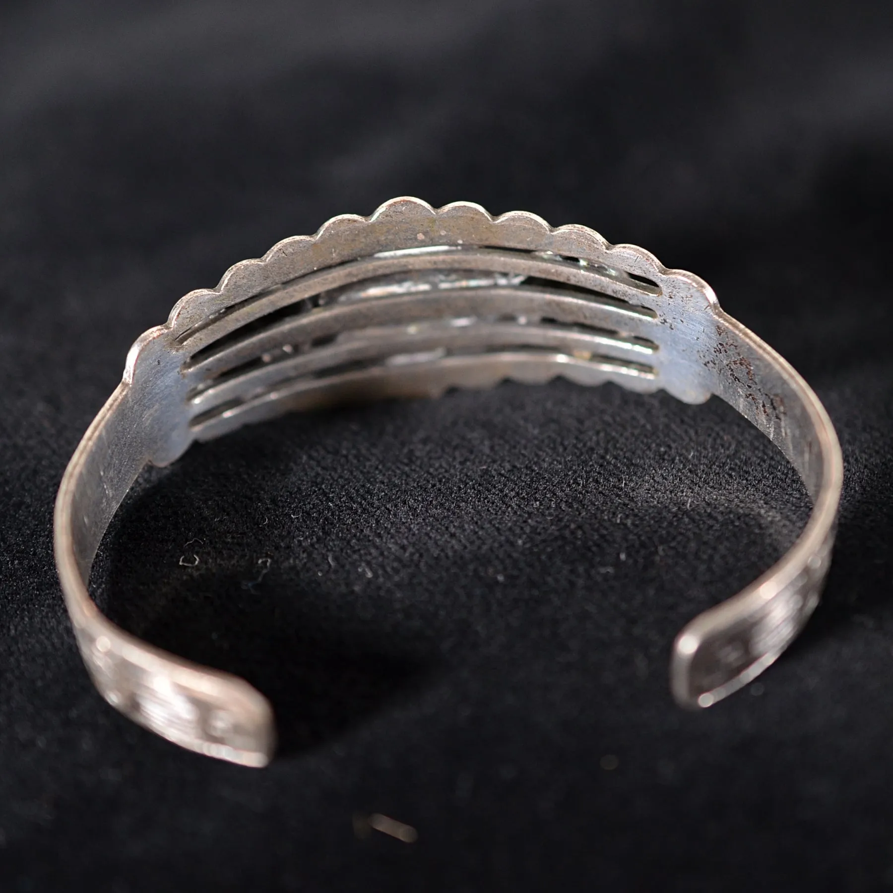 SOLD Vintage Silver Thunderbird Fred Harvey Era Cuff Bracelet 21.5 Grams