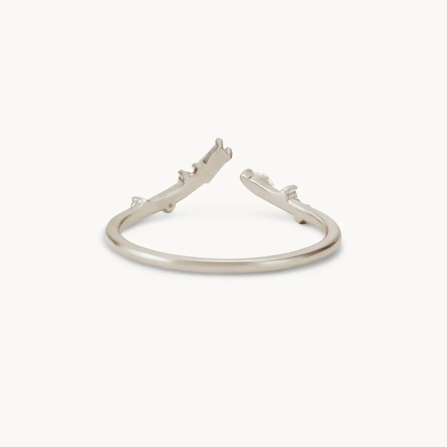 union of bliss ring - 14k white gold, white diamonds
